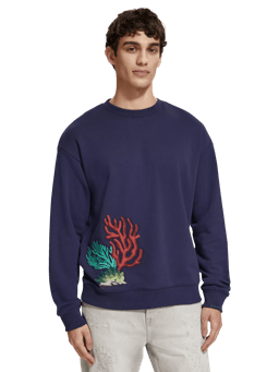Scotch & Soda Embroidered crewneck sweatshirt MDL-CRP