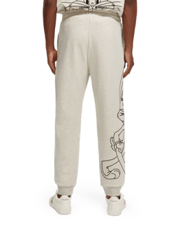 Scotch & Soda Bugs Bunny - Sweatpants with placement embroidery NHD-BCK