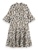 Scotch & Soda Short dress with ruffle sleeve detail NHD-CRP