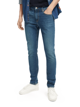 Scotch & Soda The Skim skinny jeans van biologisch katoen - Classic blue FIT-CRP