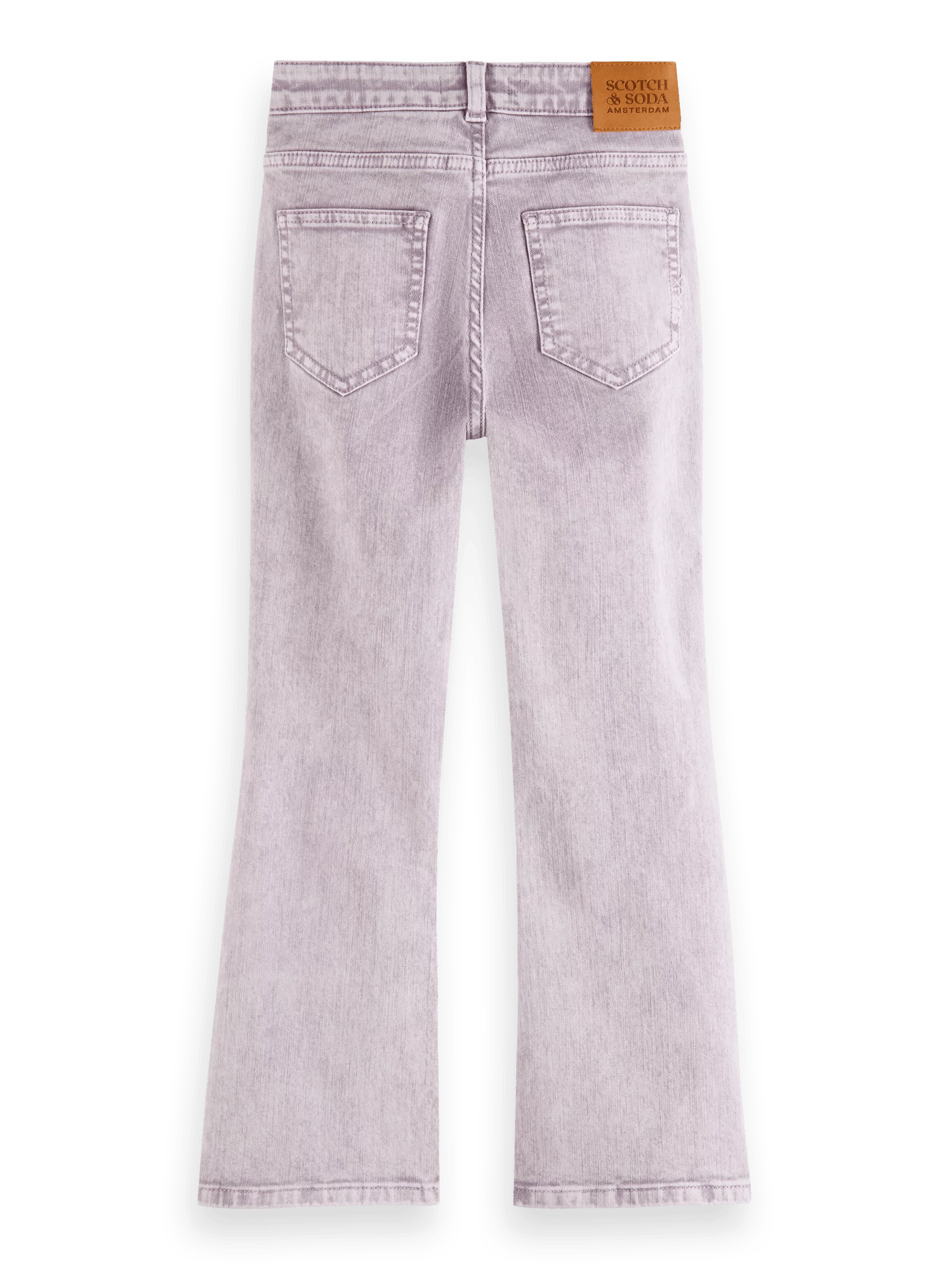 Scotch & Soda The Charm Klassische ausgestellte Jeans mit „Garment-Dye“-Effekt BCK