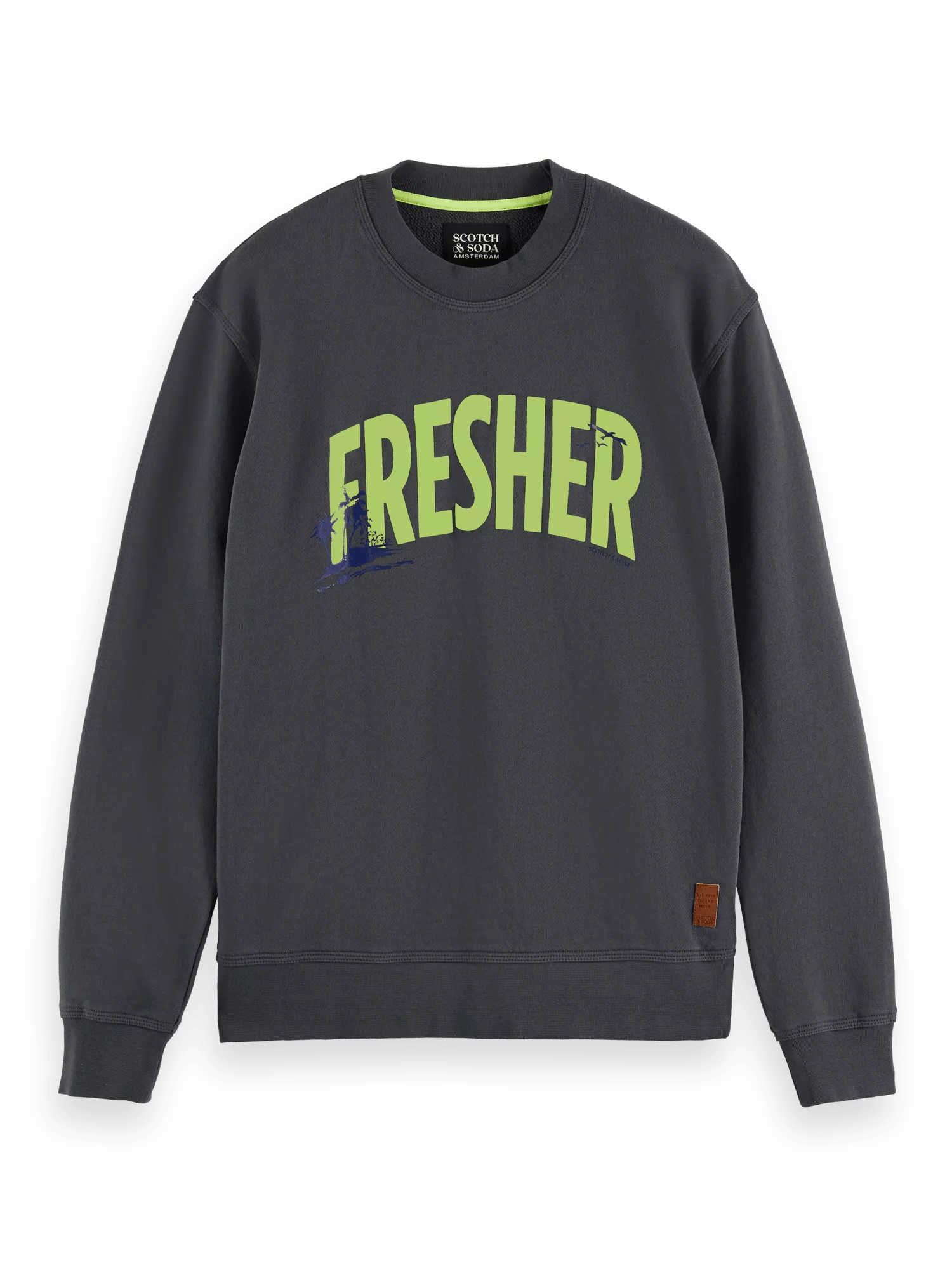 Scotch & Soda Fluorescent graphic crewneck sweatshirt FNT