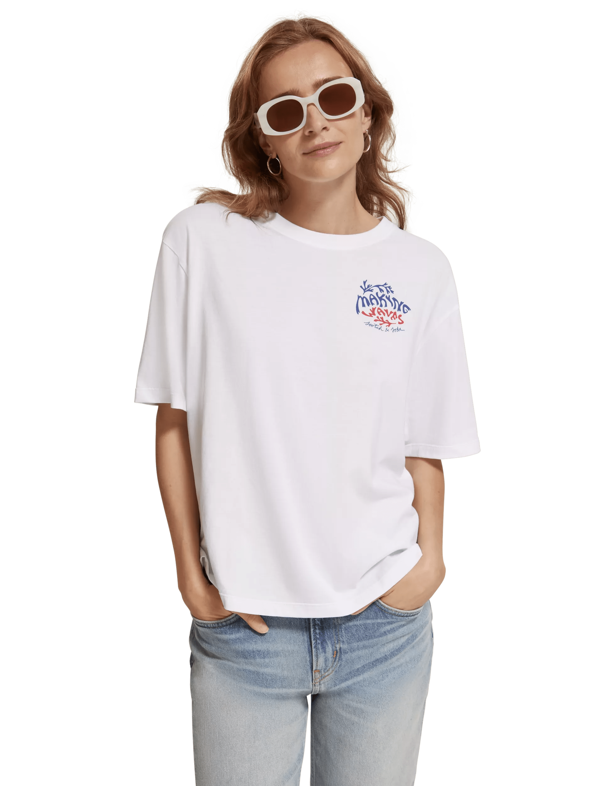 Scotch & Soda T-shirt graphique coupe ample MDL-CRP