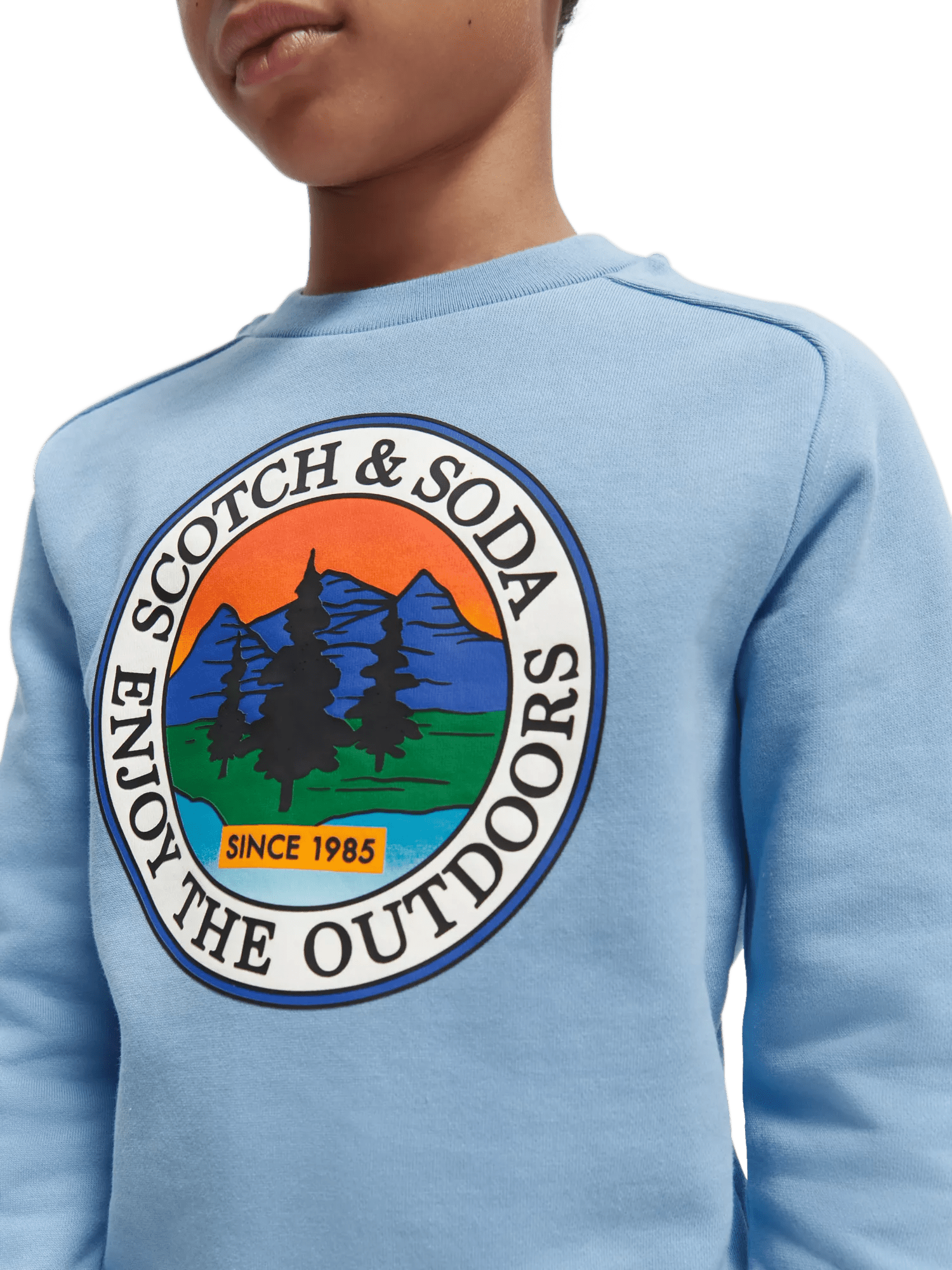 Scotch & Soda Artwork crewneck sweatshirt NHD-DTL1