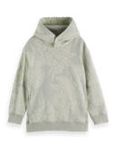 Scotch & Soda Oversized-fit intarsia hoodie in Organic Cotton FNT