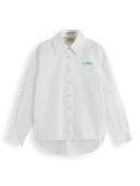 Scotch & Soda Oversized blouse van biologisch katoen met borduursel NHD-CRP