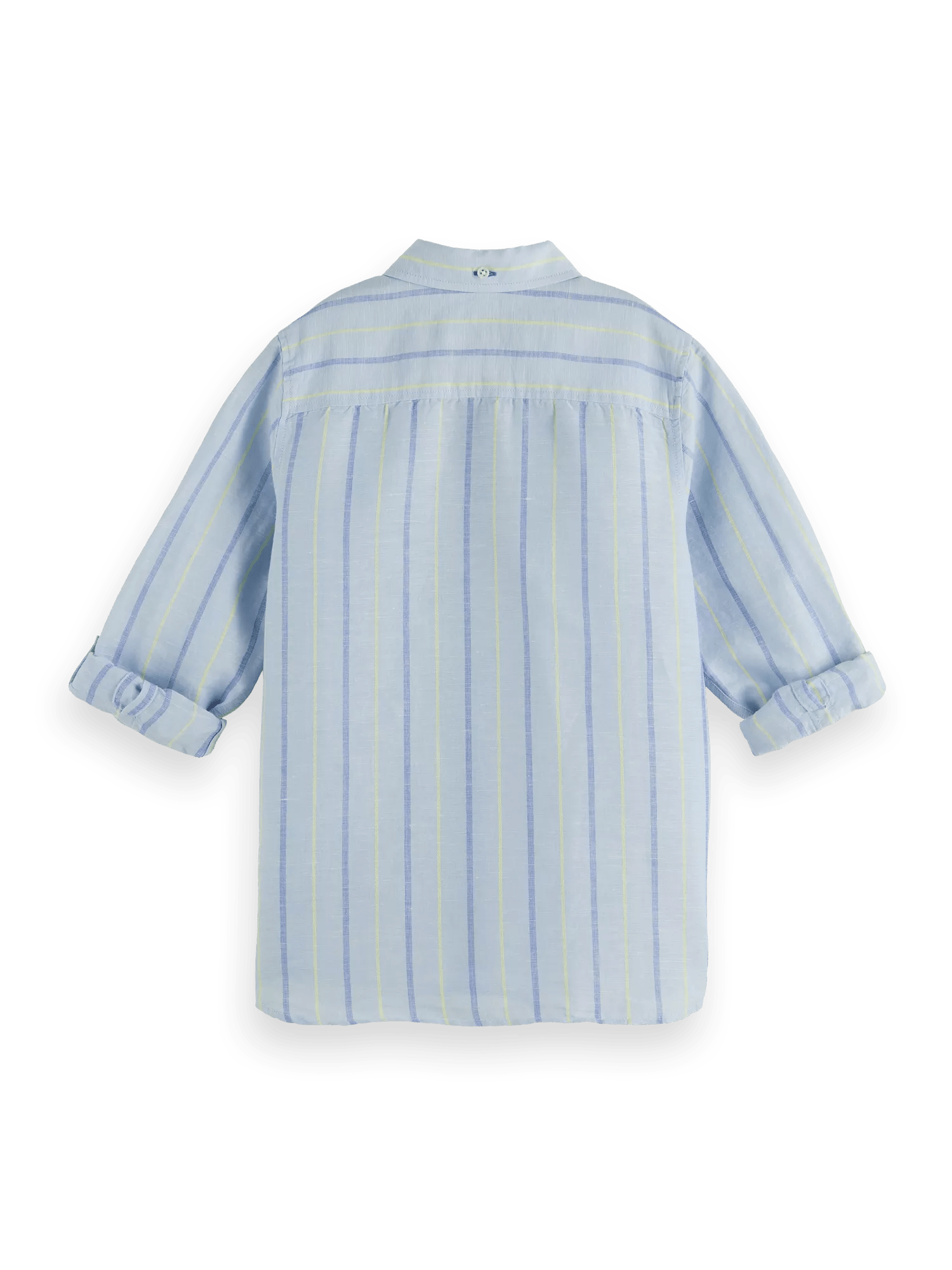 Scotch & Soda Yarn-dyed long-sleeved linen shirt BCK