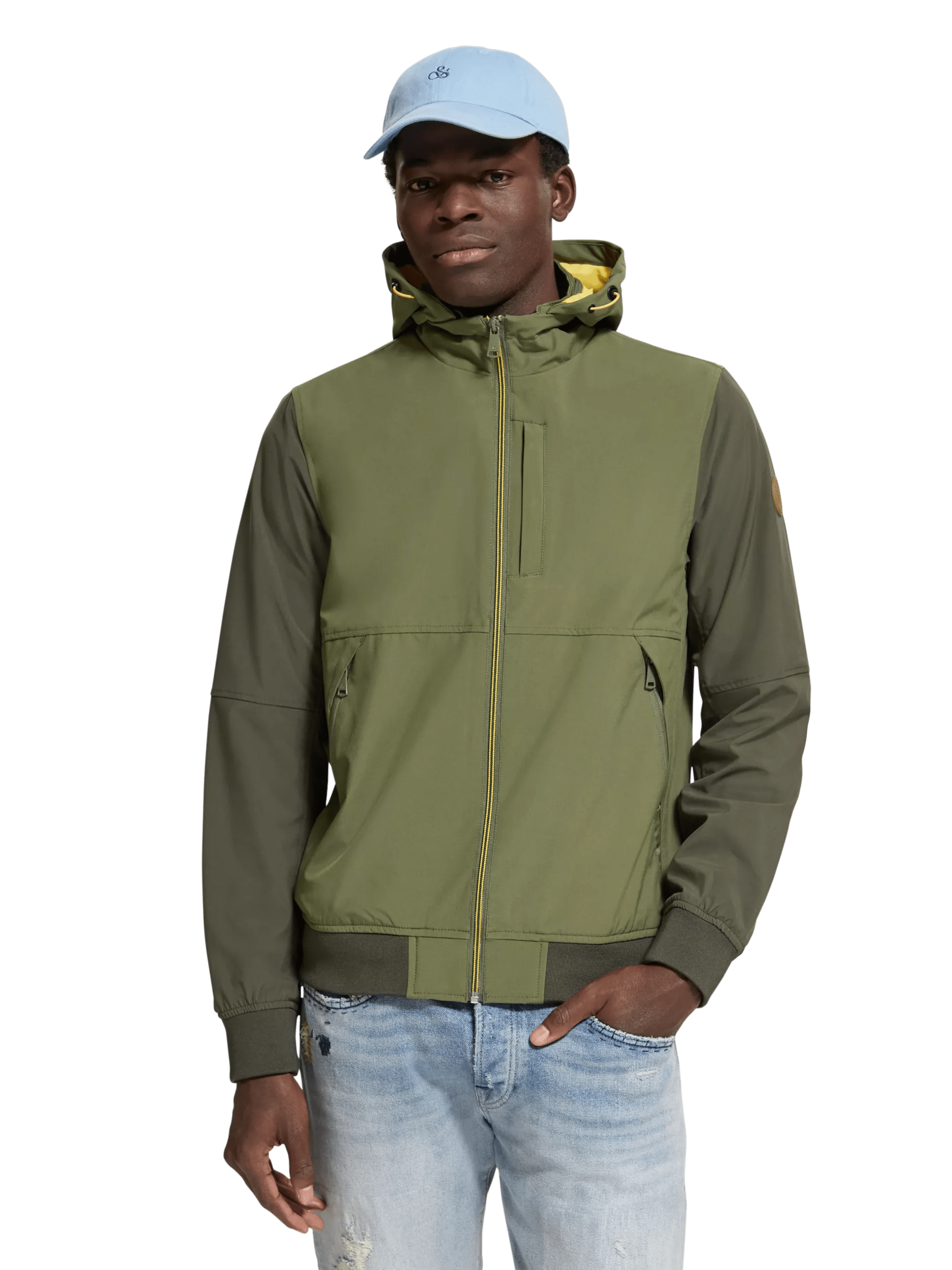 Scotch & Soda Hooded water-repellent jacket MDL-CRP