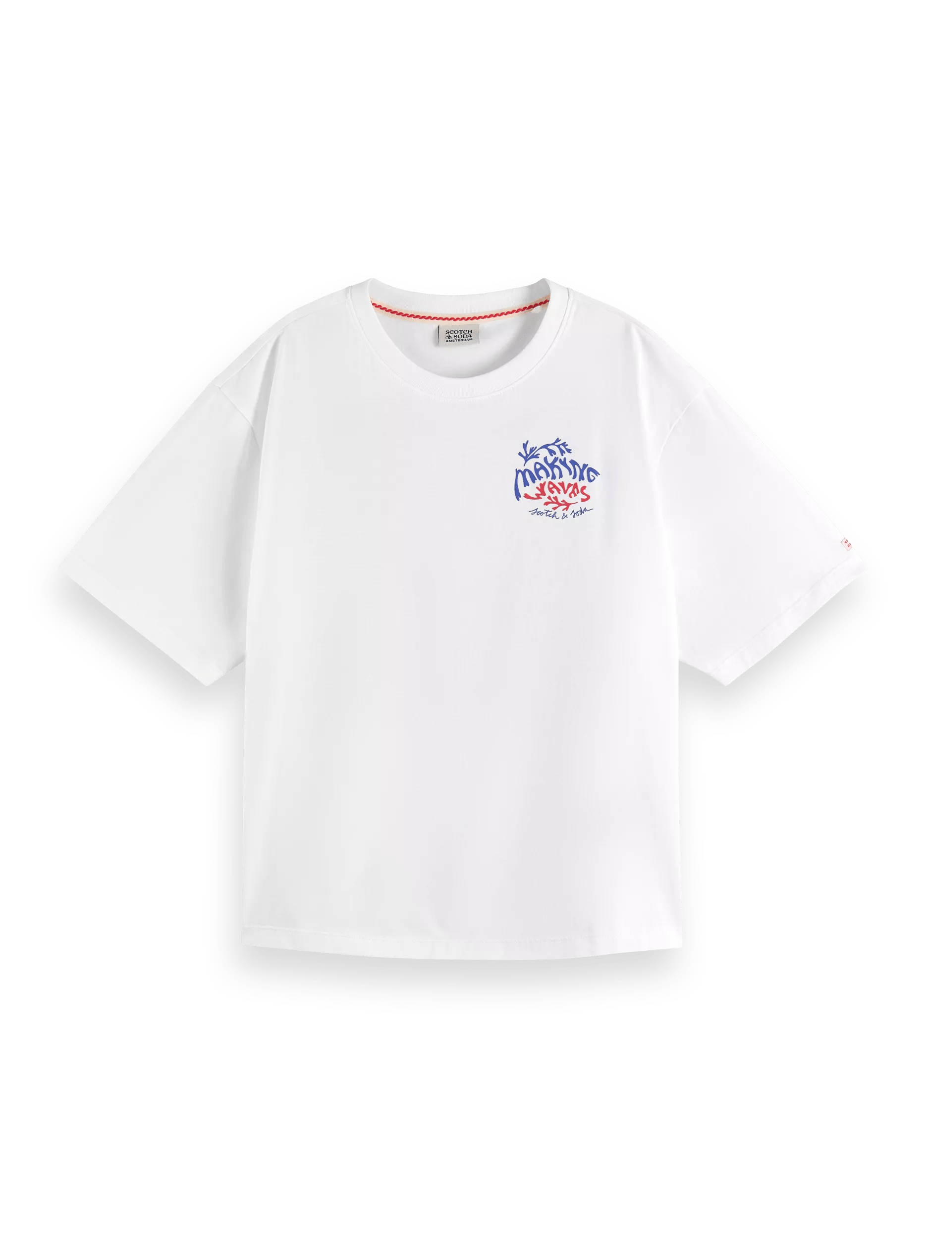 Scotch & Soda Locker geschnittenes Grafik-T-Shirt FNT