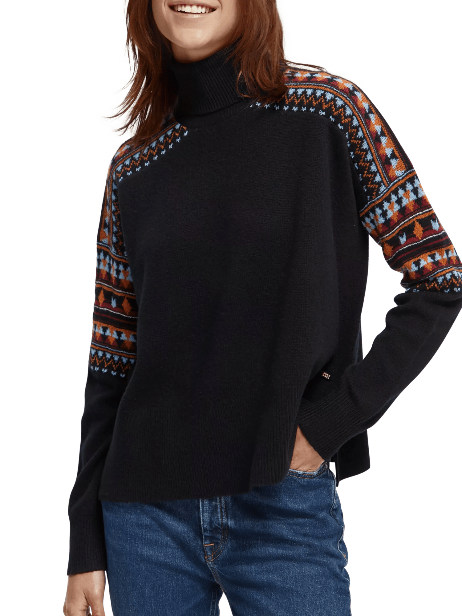 Scotch & Soda Fair isle turtleneck sweater NHD-CRP