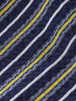 Scotch & Soda Longer length - Yarn-dyed stripe seersucker shorts DTL6