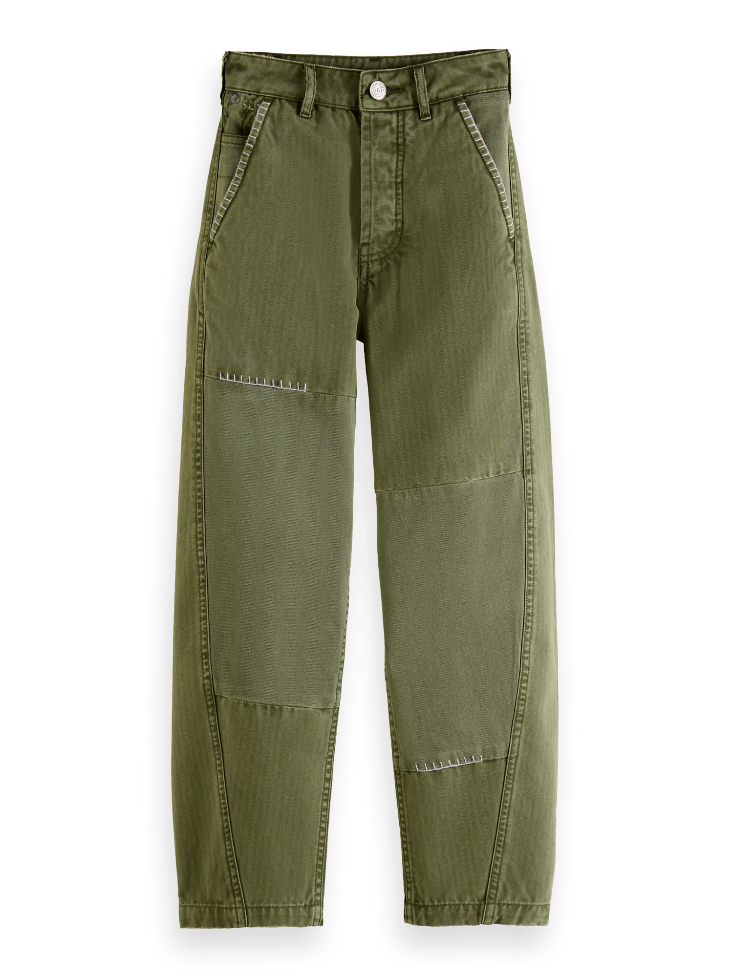 Scotch & Soda The Tide balloon fit chino with hem embroideries FNT