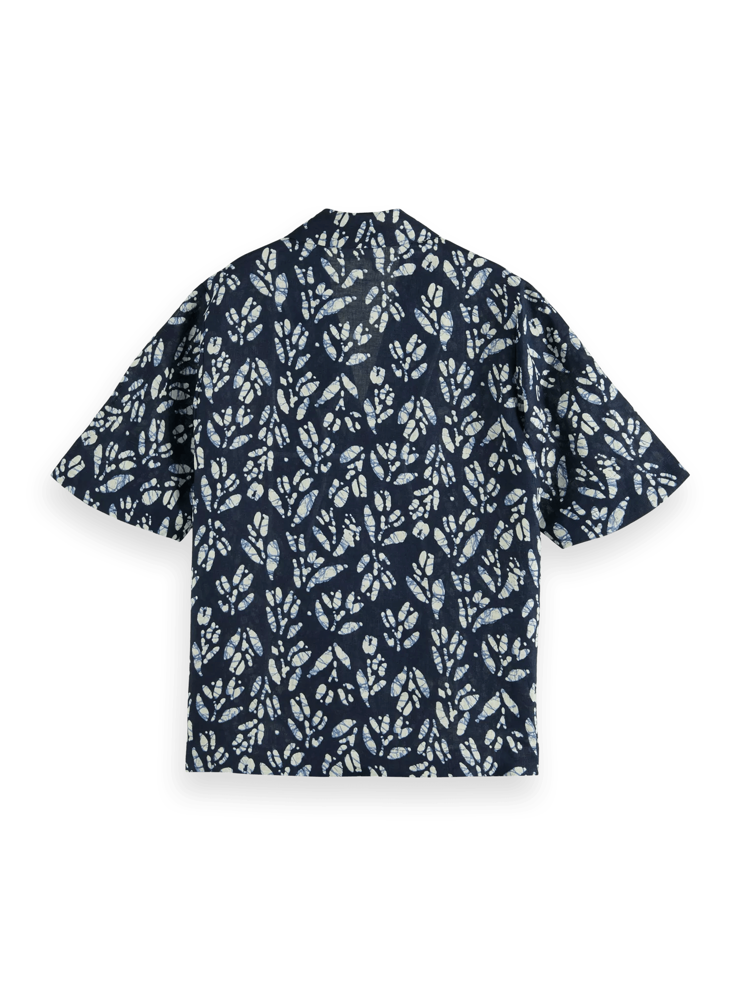Scotch & Soda Printed linnen camp shirt BCK