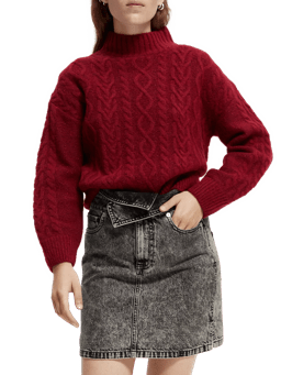 Scotch & Soda Wool-blended knitted turtleneck sweater NHD-CRP
