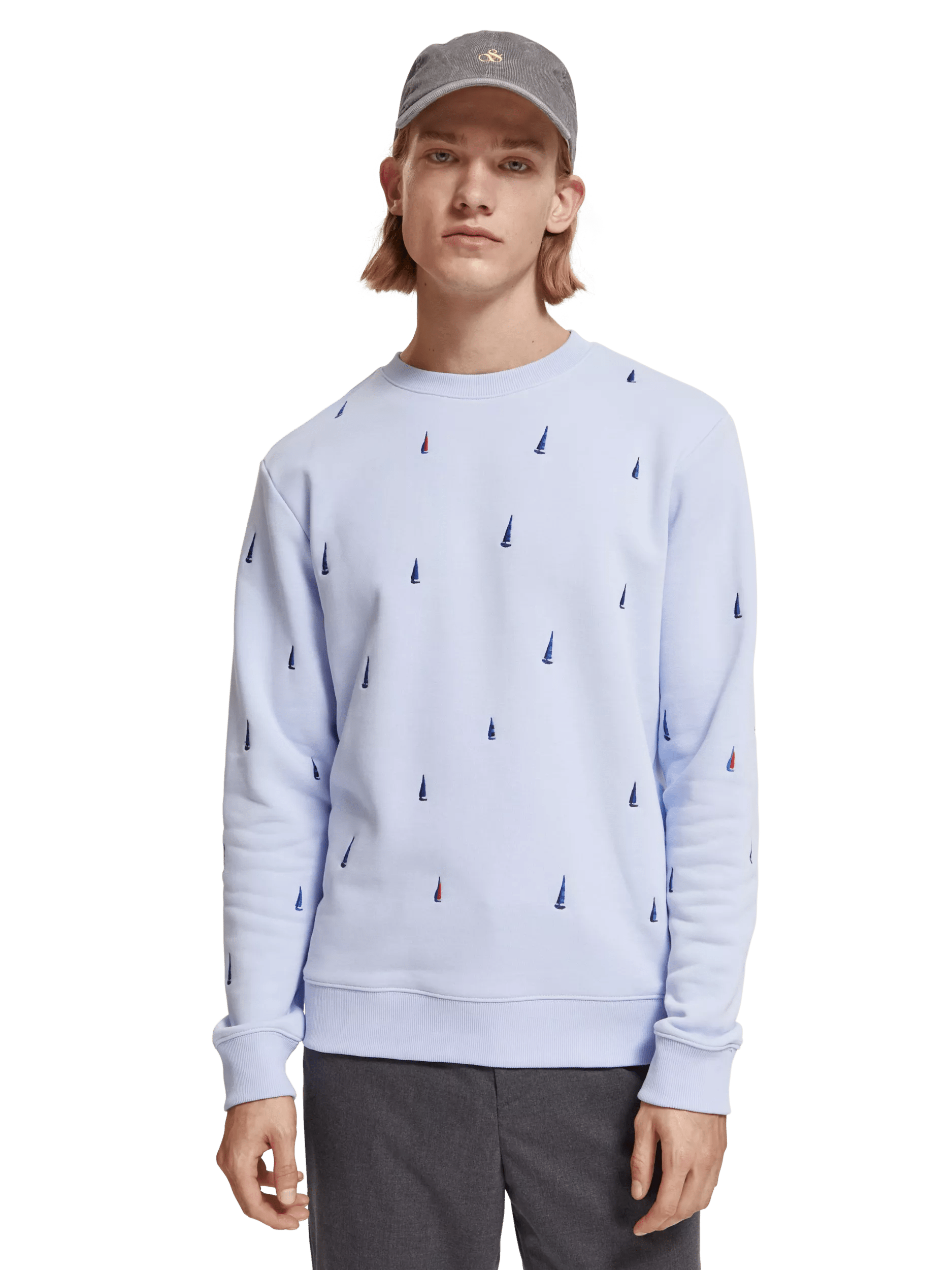 Scotch & Soda Regular fit embroidered sweatshirt MDL-CRP